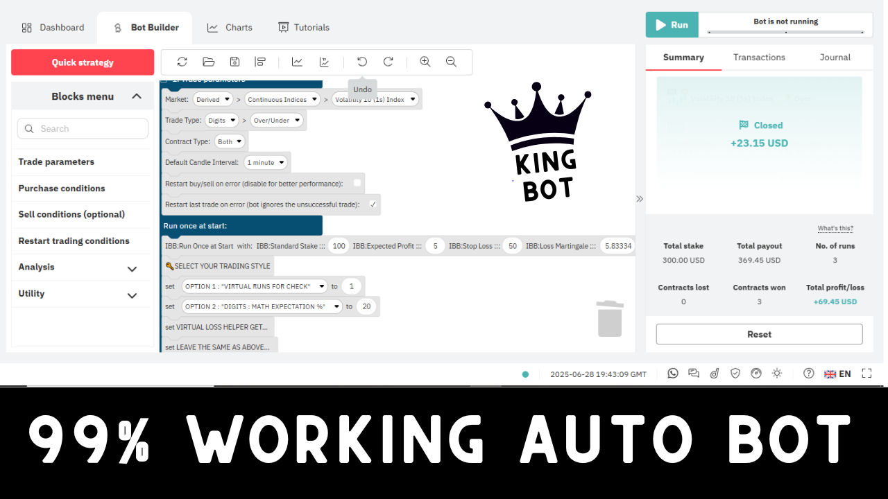Deriv Bot Download | 99% Working Auto Bot